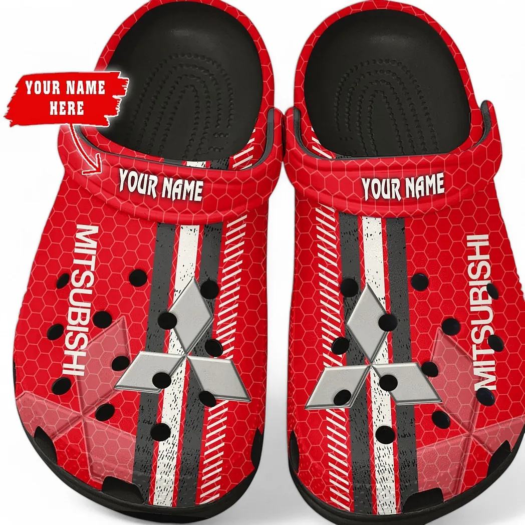mitsubishi crocs shoes gift for mitsubishi lovers birthday gift for husband boyfriend car82022025632 black