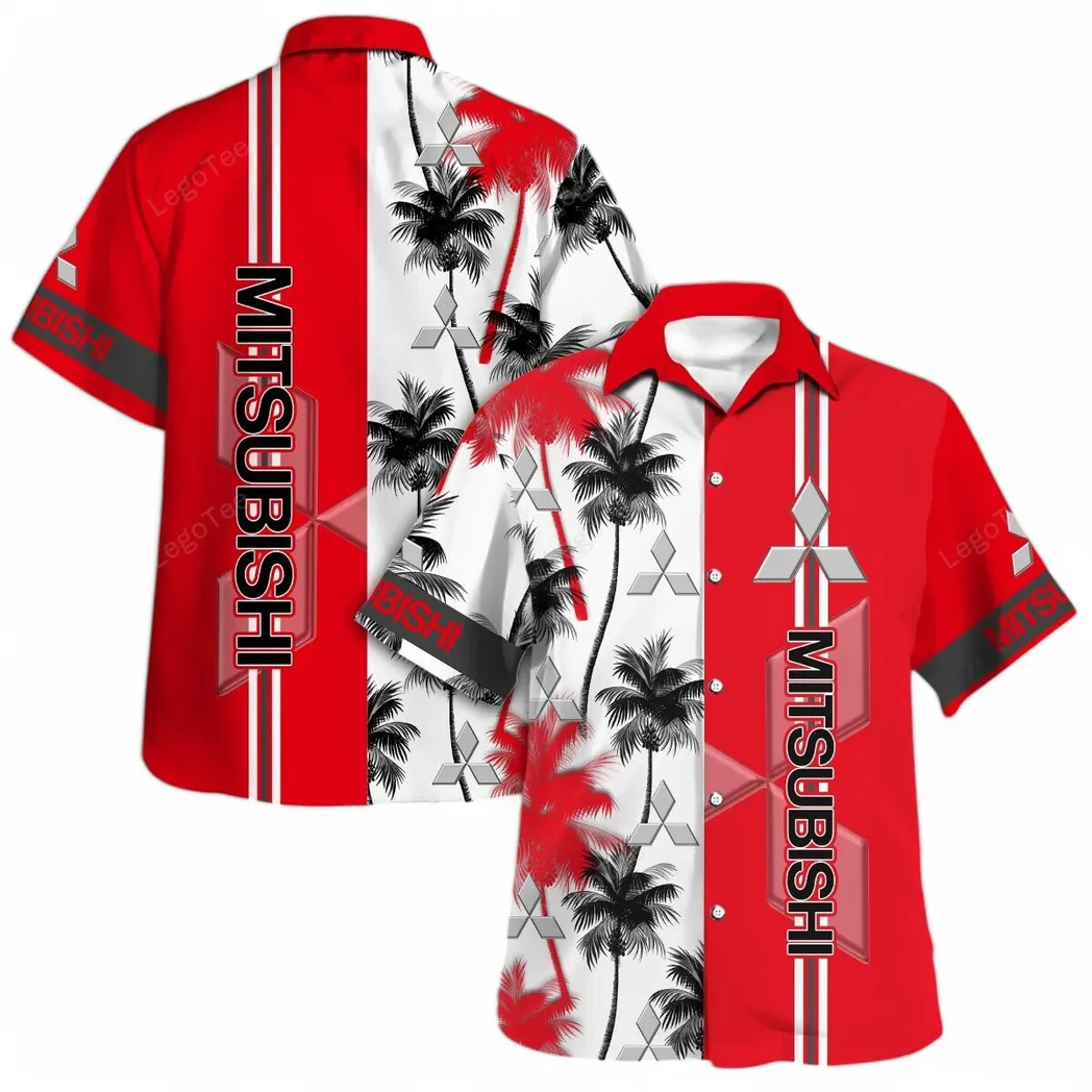 mitsubishi hawaiian shirt for men gift for mitsubishi lovers gift for him husband boyfriend car143021125020 2pn6v