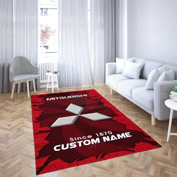 mitsubishi rug gift for mitsubishi lovers gift for him husband boyfriend car133021225639 yv2av