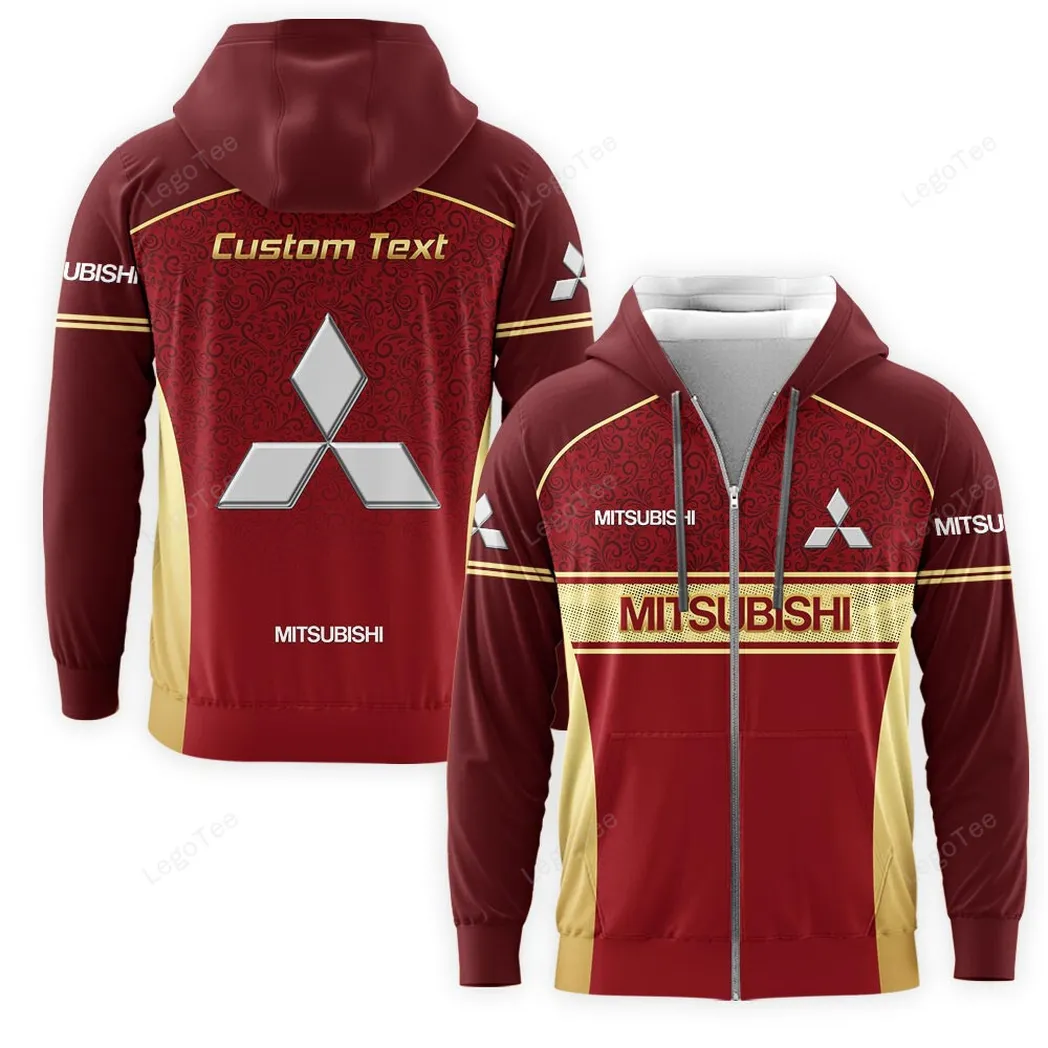 Mitsubishi Zipper Hoodie, Gift For Mitsubishi Lovers, Gift For Him, Husband, Boyfriend CAR137021325913-6