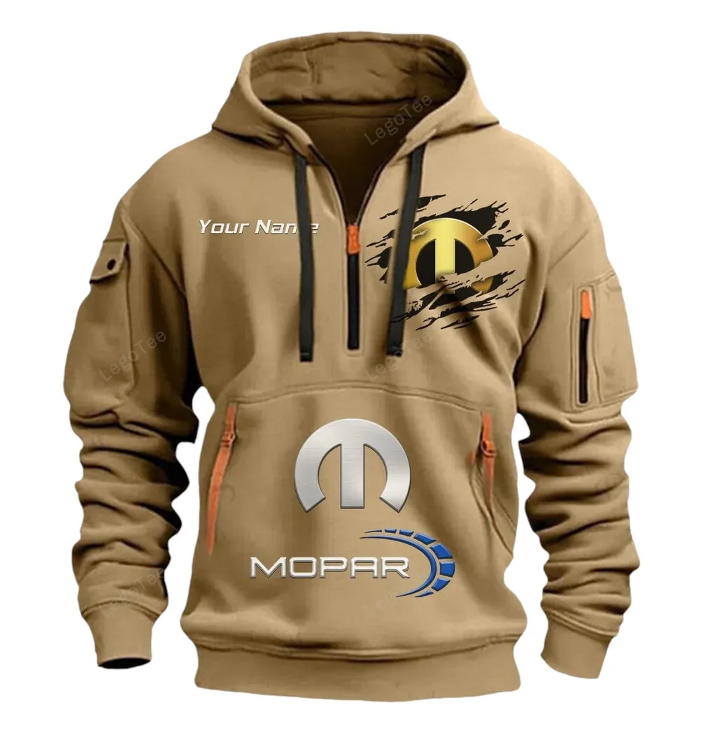 mopar half zip hoodie car113021425832 best gift for him husband boyfriend khaki mfn8l