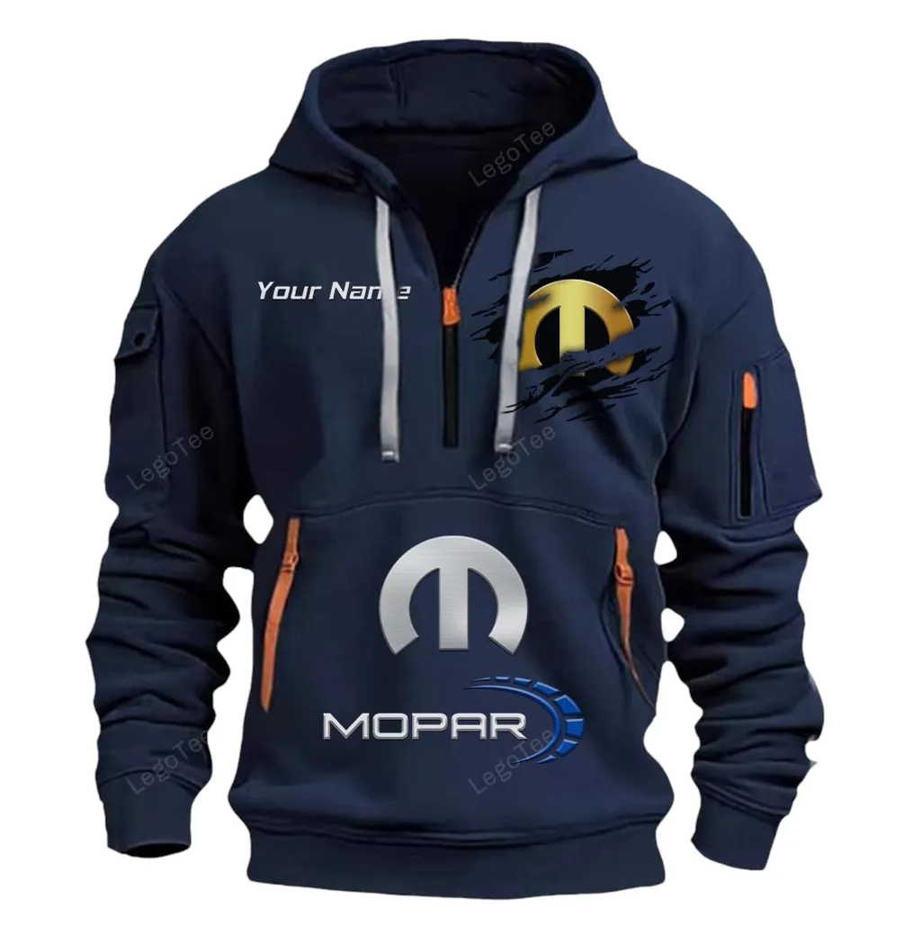 mopar half zip hoodie car113021425832 best gift for him husband boyfriend navy