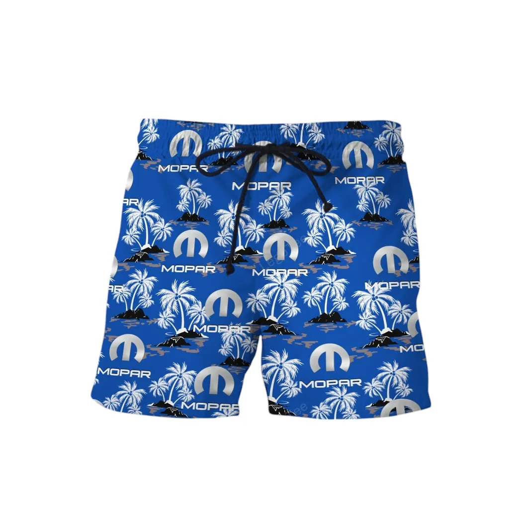 mopar hawaiian shirt set for men gift for mopar lovers gift for him husband boyfriend car144021125503 1 gyv2r