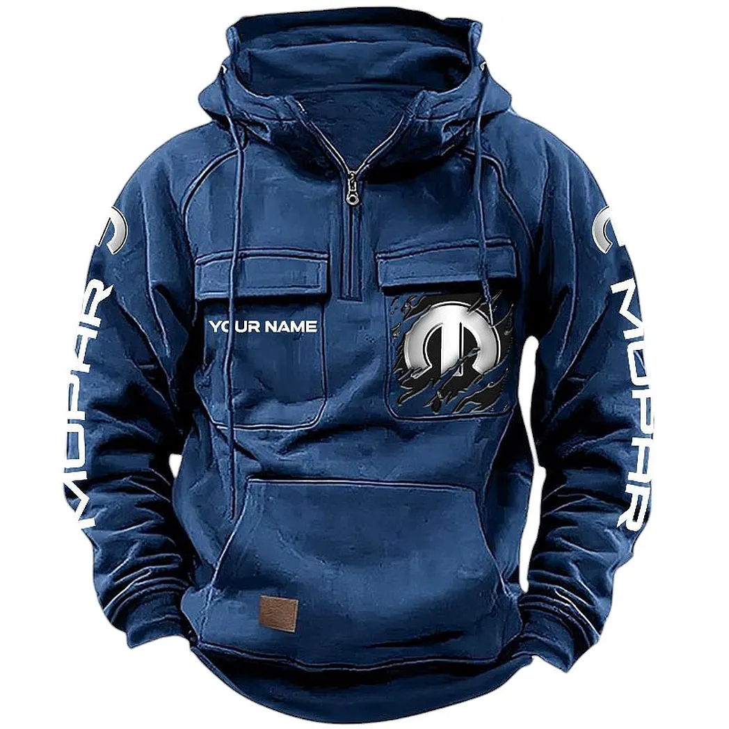 mopar hoodie tactical quarter zip gift for mopar lovers car164022425175 dark blue o4vf4