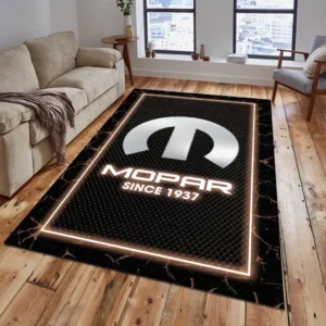 Mopar Rug, All Over Print Carpet For Mopar Lovers CAR5202192559 - Brown