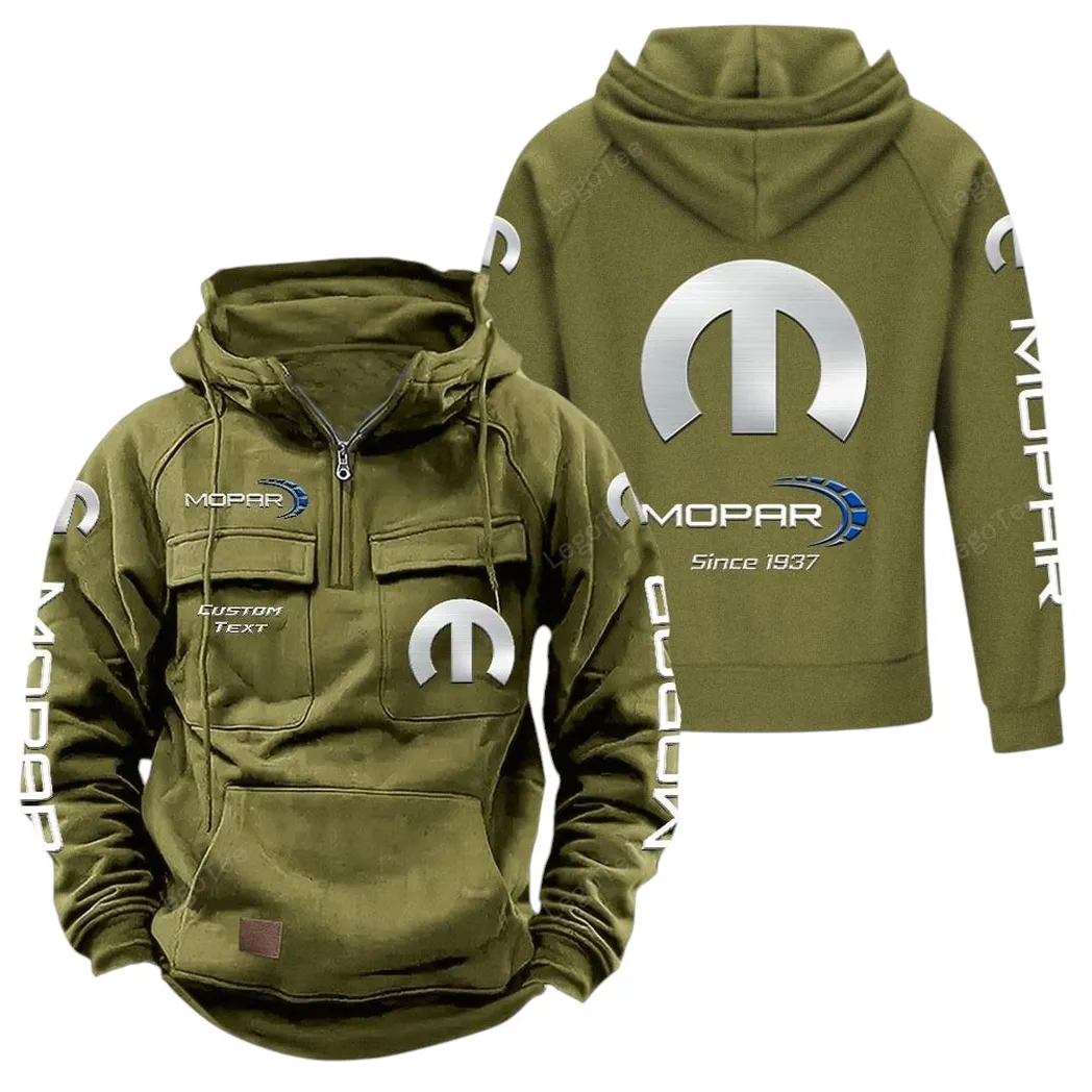 mopar tactical quarter zip hoodie gift for mopar lovers gift for him husband boyfriend army green car96021425704 1 nztrw