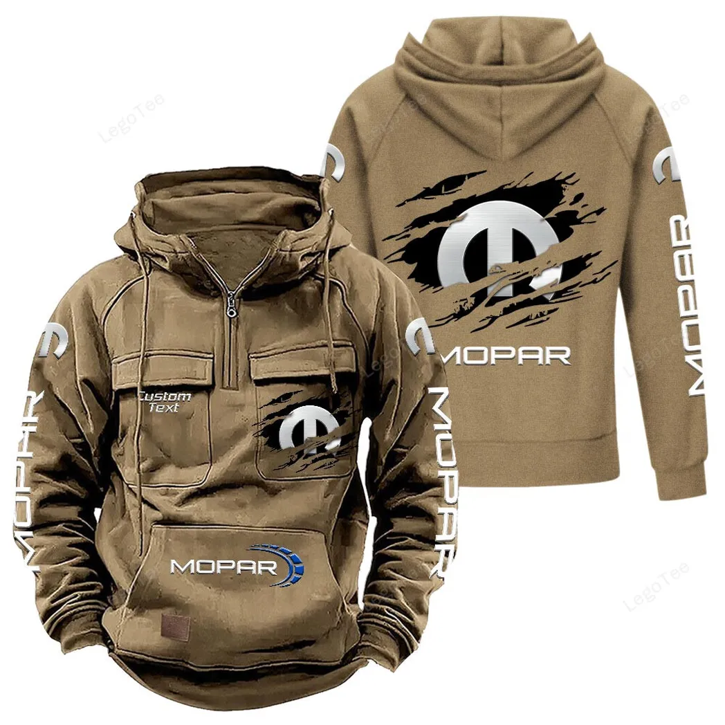 mopar tactical quarter zip hoodie gift for mopar lovers gift for him husband boyfriend khaki car122021425050 4 mstrq