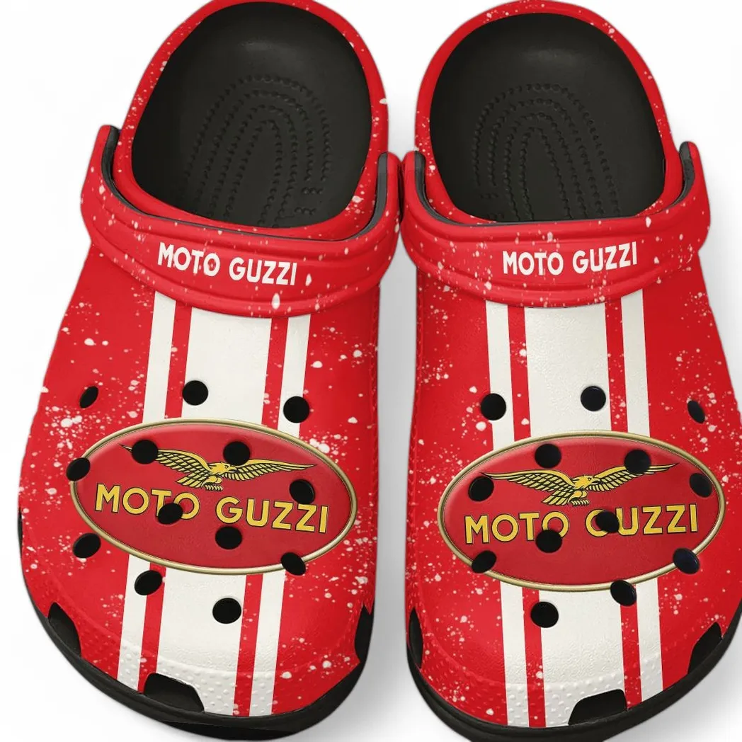 Moto Guzzi Crocs, Gift For Moto Guzzi Lovers, Gift For Him, Husband, Boyfriend CAR62022025067 - Black