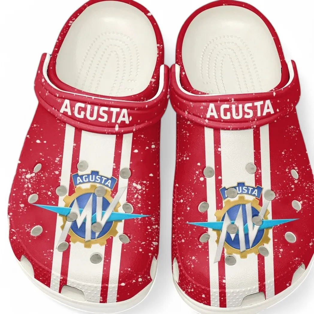 MV Agusta Crocs, Gift For MV Agusta Lovers, Gift For Him, Husband, Boyfriend CAR62022025110 - White