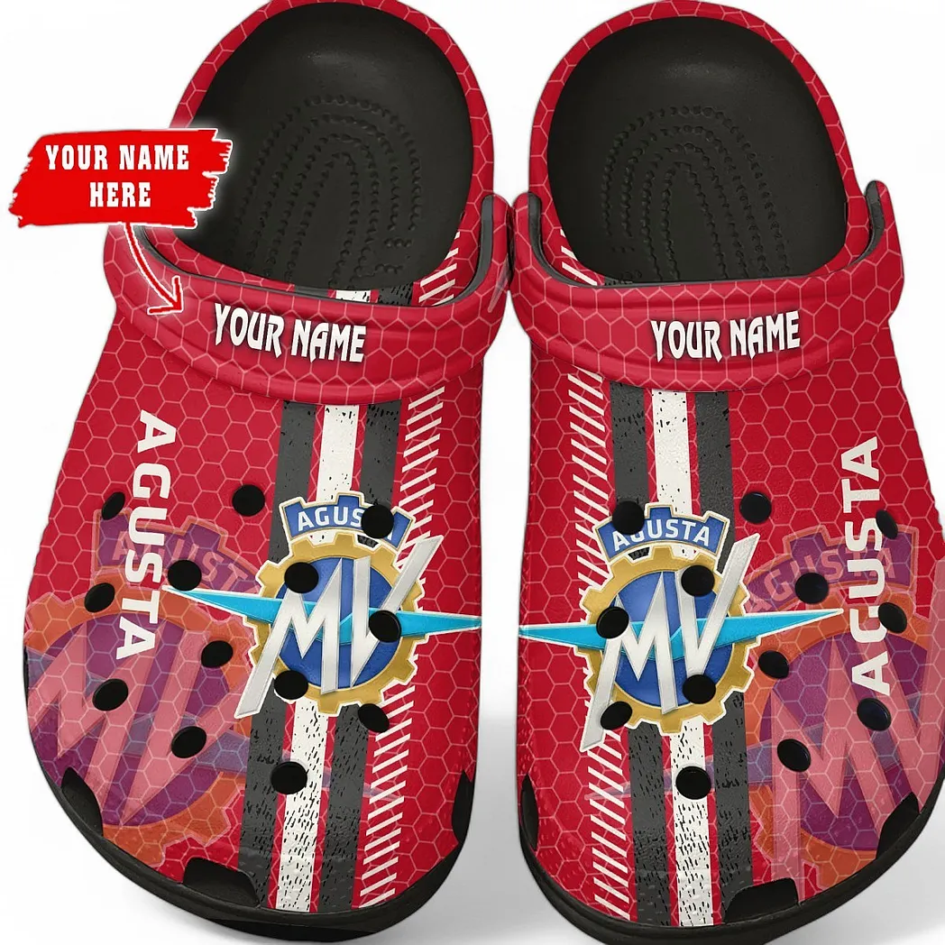 mv agusta crocs shoes gift for mv agusta lovers birthday gift for husband boyfriend car82022025636 black