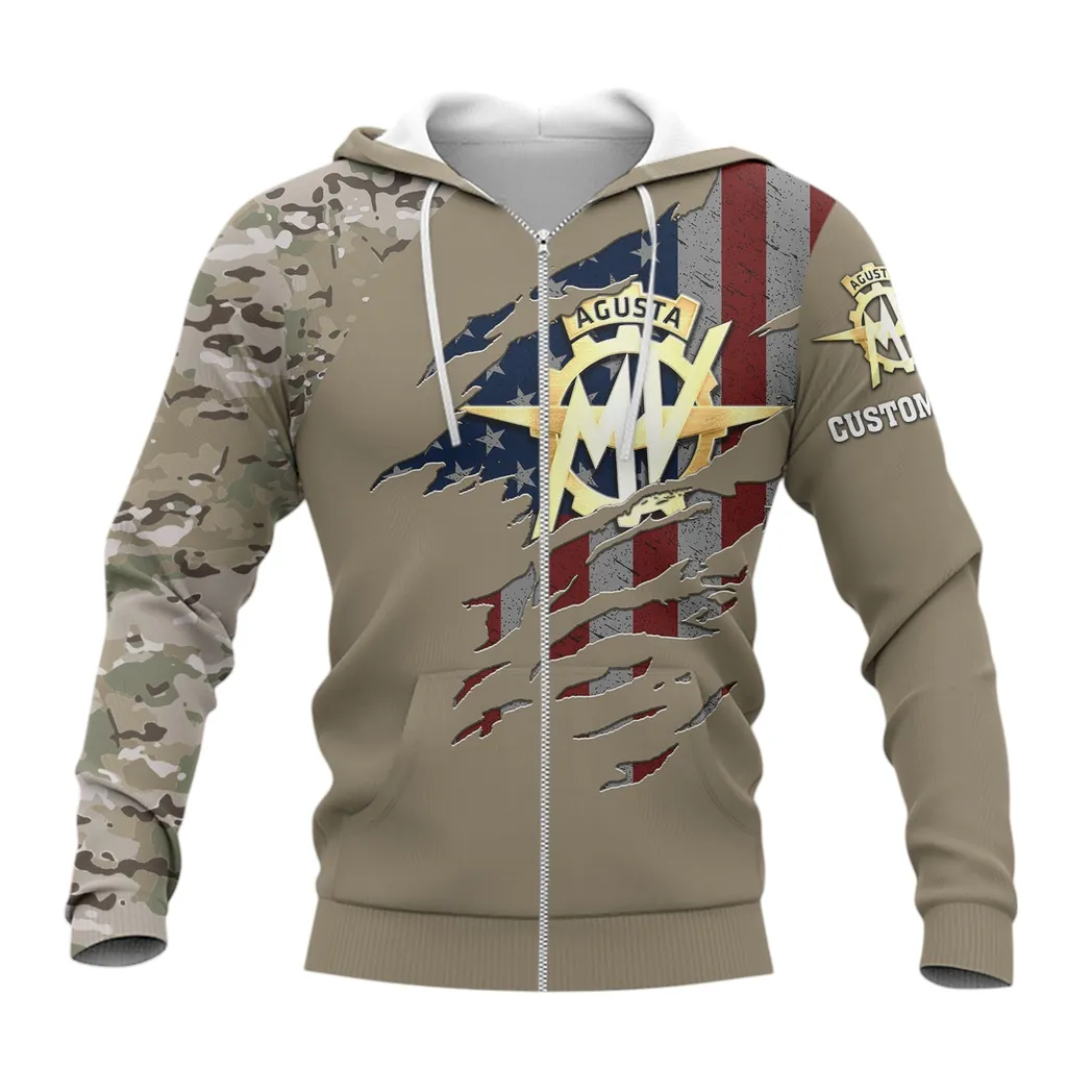 MV Agusta Zipper Hoodie, Gift For MV Agusta Lovers, Gift For Him, Husband, Boyfriend CAR46021725077-3