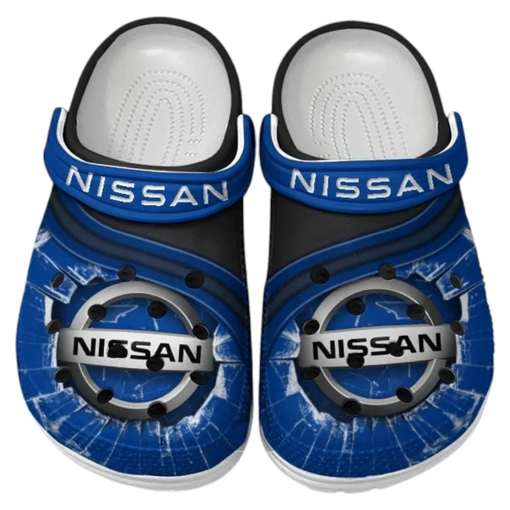 Nissan Crocs Clogs Men Women, Gift For Nissan Fan CAR188032025134 - Blue