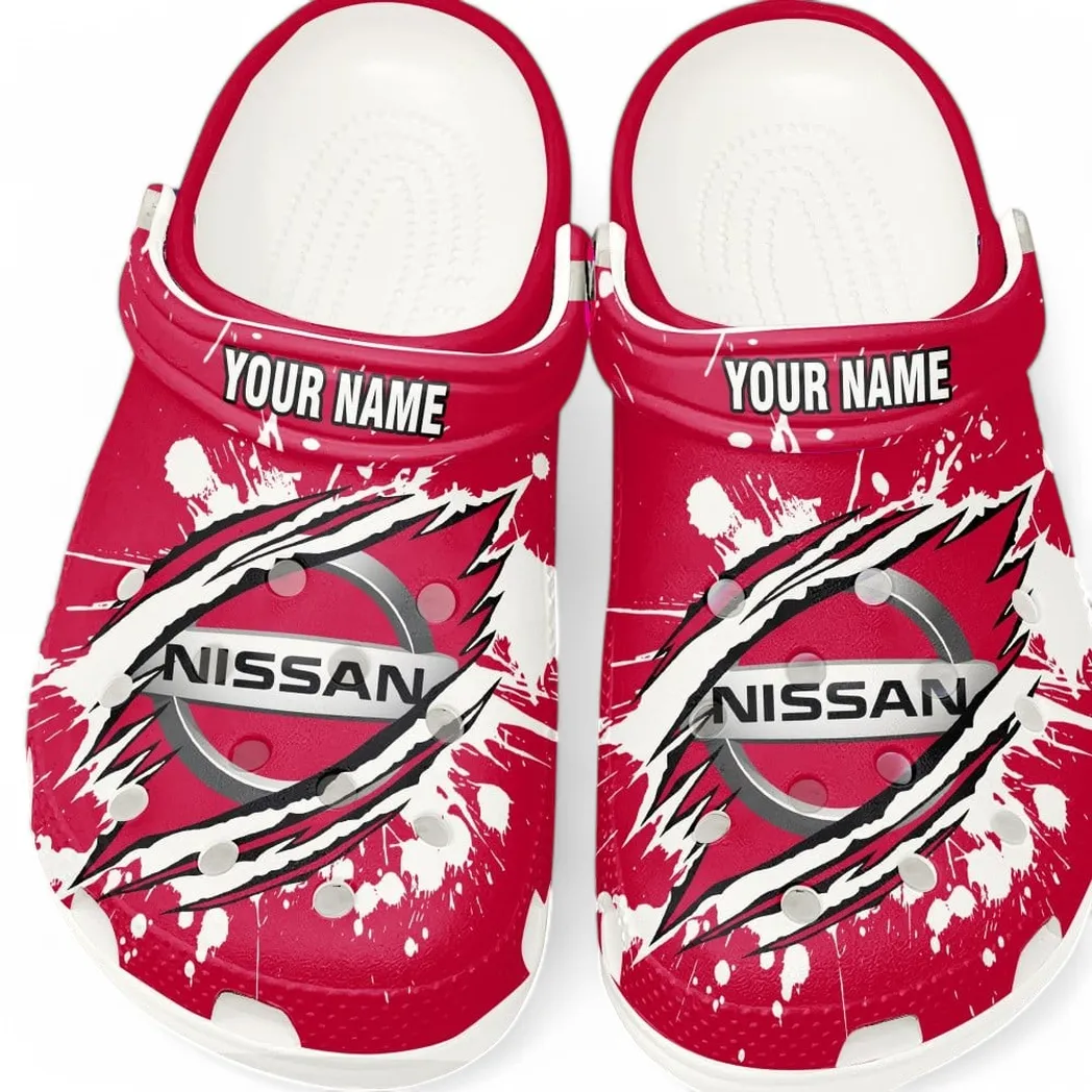 nissan crocs gift for nissan lovers gift for him husband boyfriend car5602192561 white haufd