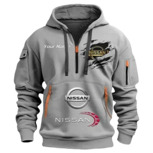 nissan half zip hoodie car113021425801 best gift for him husband boyfriend gray ylpdj