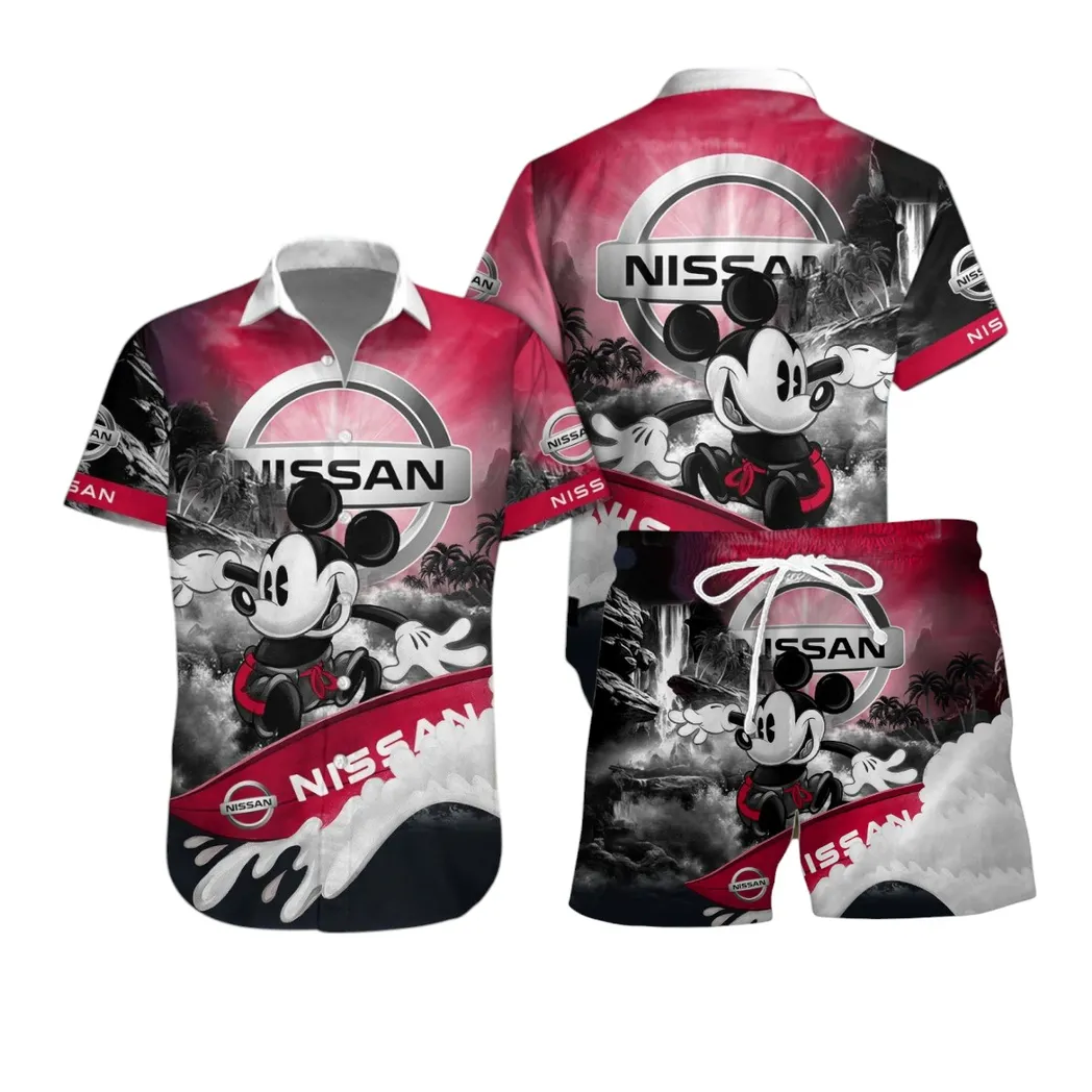Nissan Hawaiian Shirt Set, Gift For Nissan Lovers, Gift For Him, Husband, Boyfriend CAR53030625087