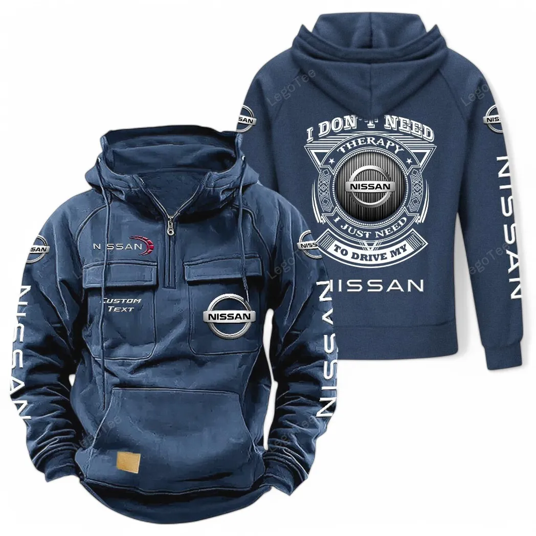 nissan tactical quarter zip hoodie car106021525057 gifts for men him husband boyfriend dark blue kriqe