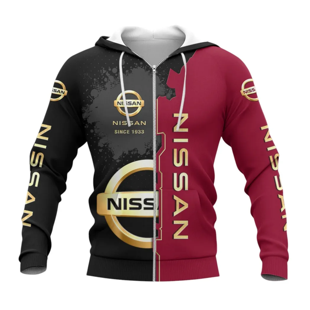 nissan zipper hoodie gift for nissan lovers gift for him husband boyfriend car44021725067 3 5wqge