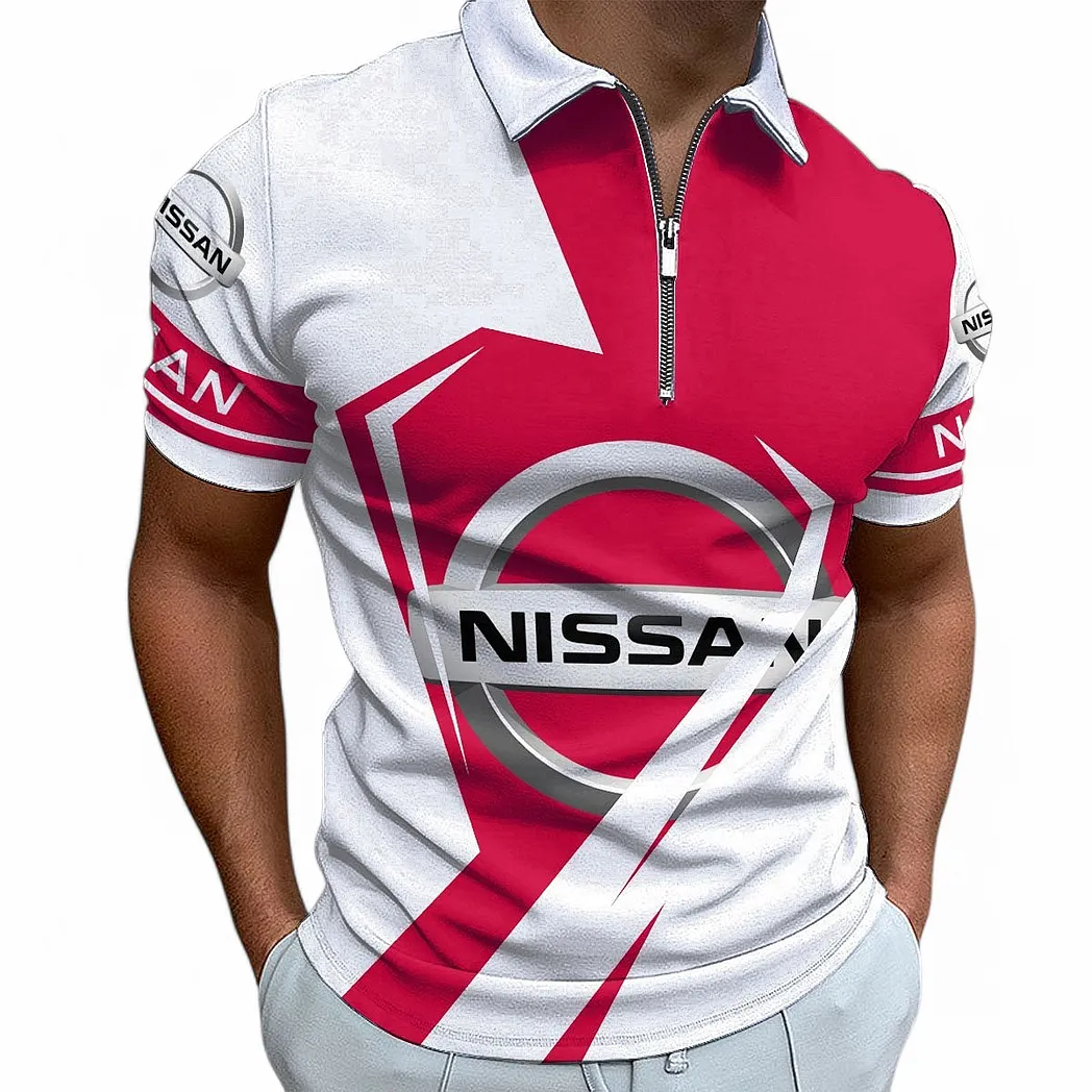 nissan zipper polo shirt for men gift for nissan fan car68022125946 gtszb