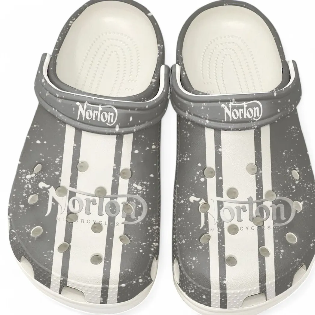 norton motorcycle crocs gift for norton motorcycle lovers gift for him husband boyfriend car62022025080 white mlvne