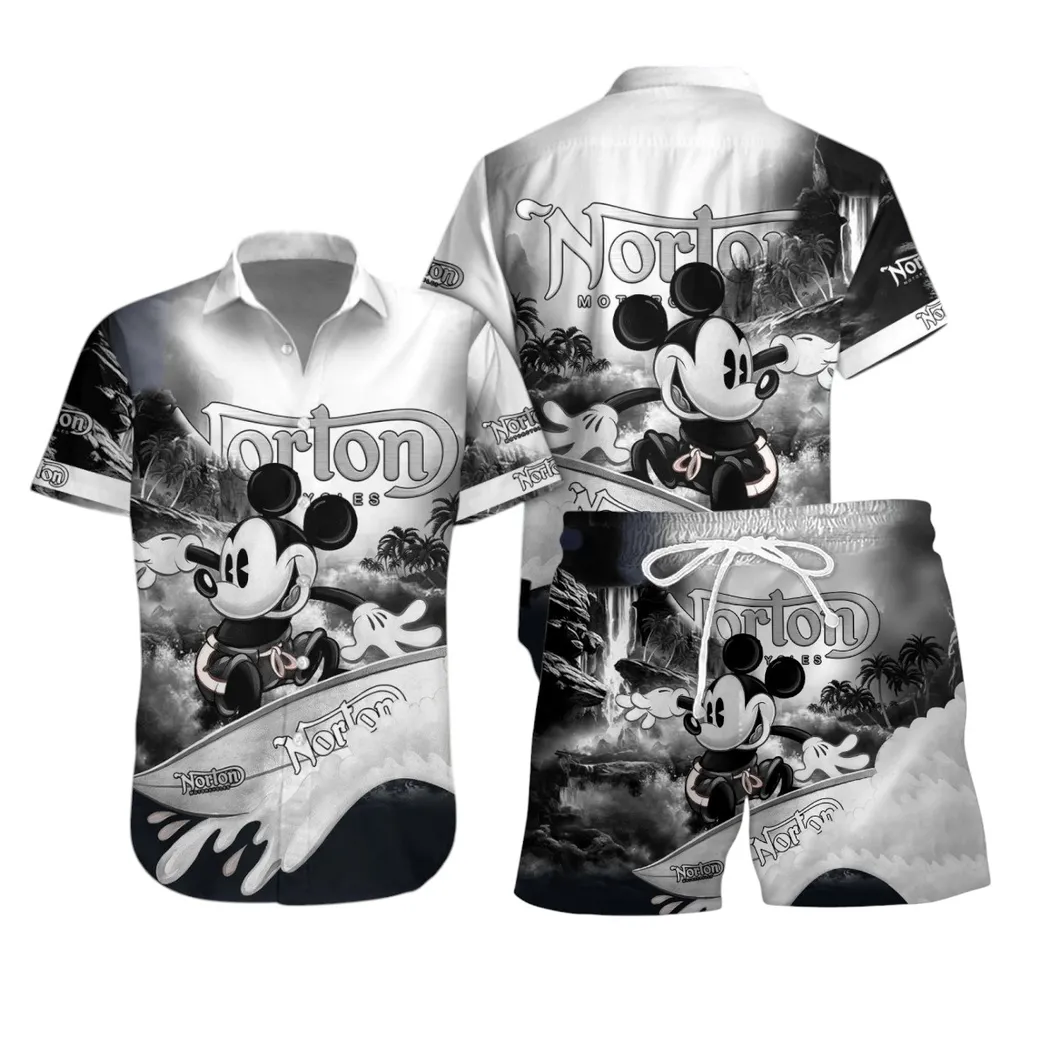 Norton Motorcycles Hawaiian Shirt Set, Gift For Norton Motorcycles Lovers, Gift For Him, Husband, Boyfriend CAR53030625088