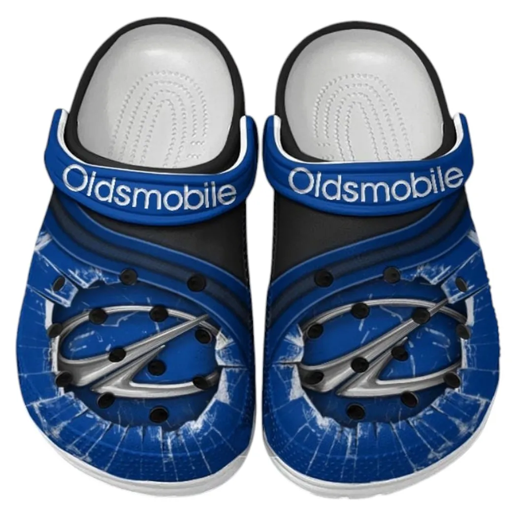 Oldsmobile Crocs Clogs Men Women, Gift For Oldsmobile Fan CAR188032025170 - Blue