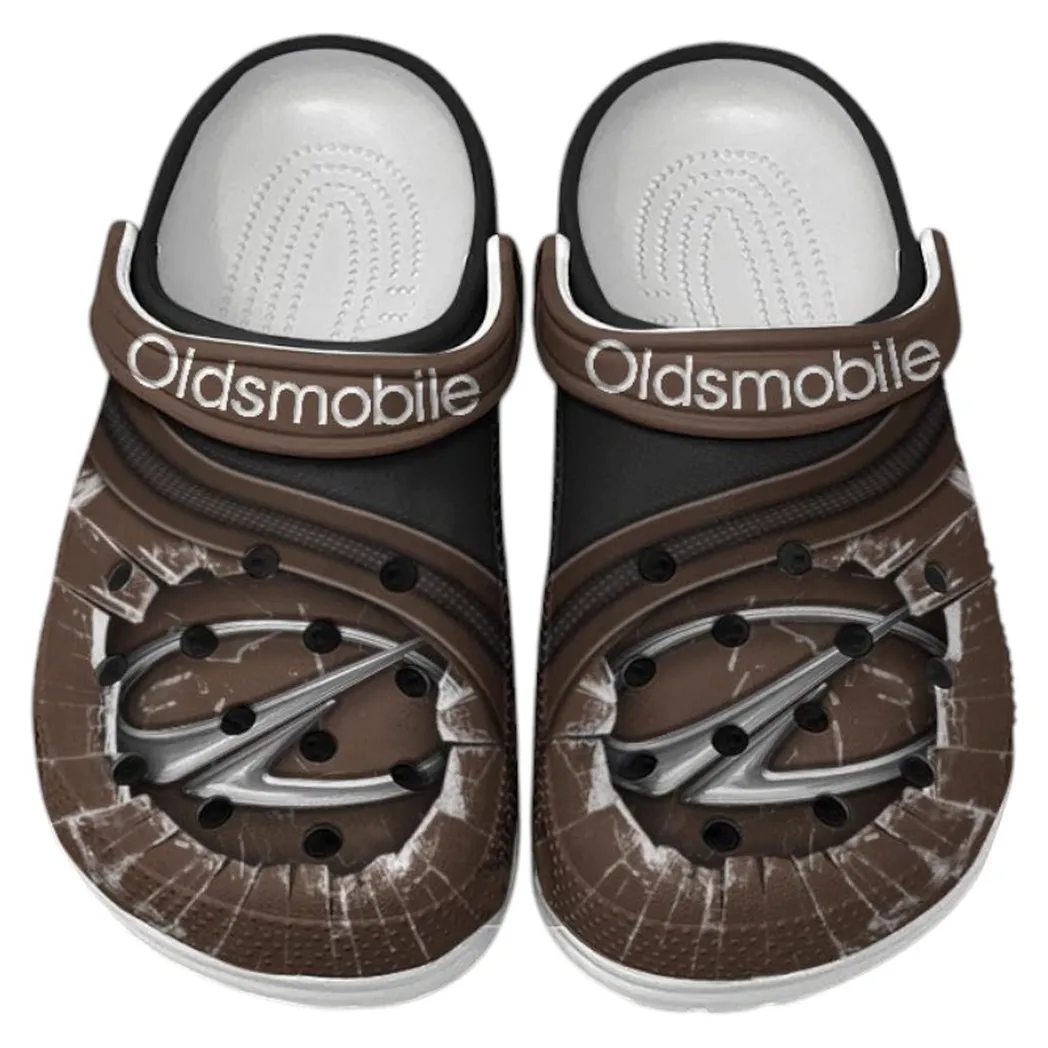 Oldsmobile Crocs Clogs Men Women, Gift For Oldsmobile Fan CAR188032025170 - Brown