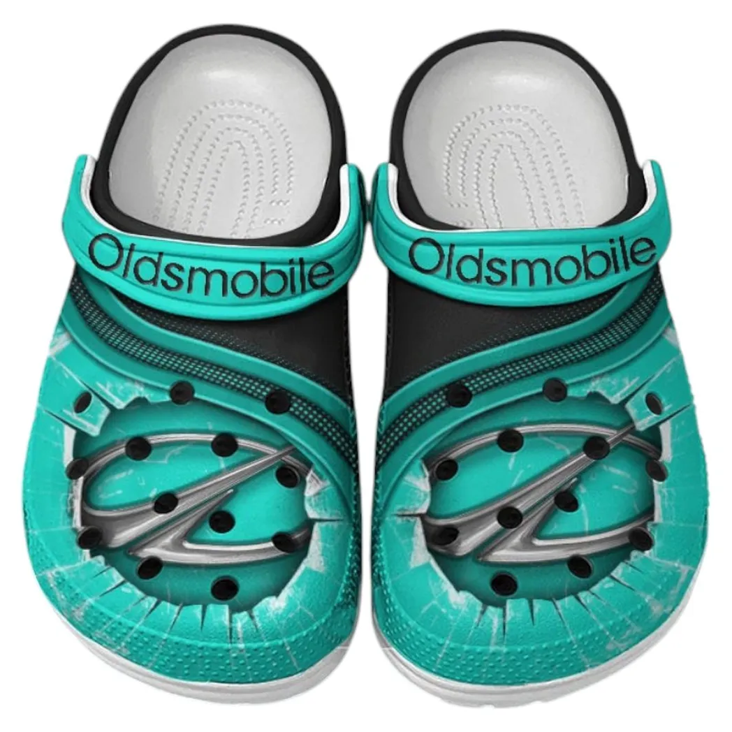 Oldsmobile Crocs Clogs Men Women, Gift For Oldsmobile Fan CAR188032025170 - Cyan