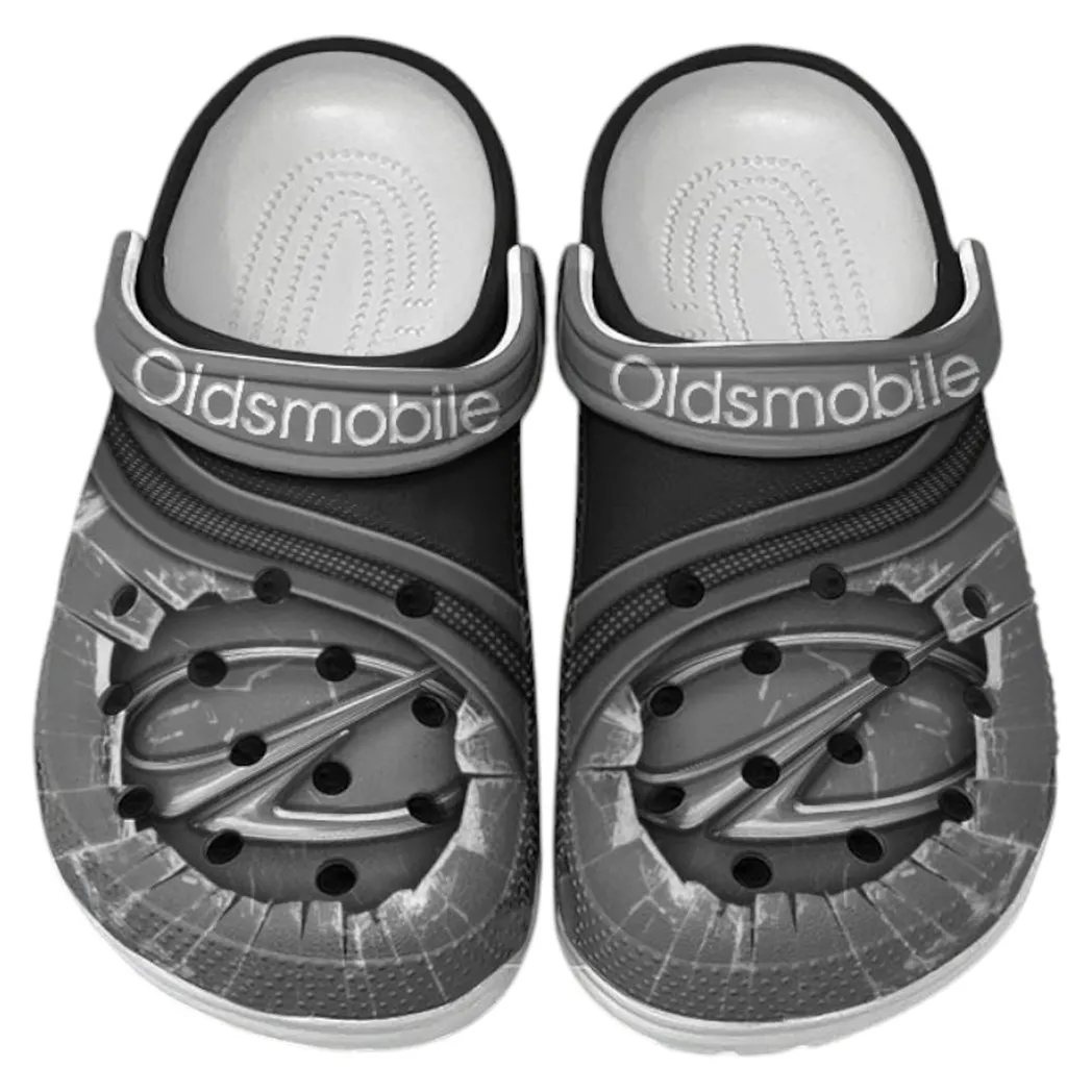 Oldsmobile Crocs Clogs Men Women, Gift For Oldsmobile Fan CAR188032025170 - Gray