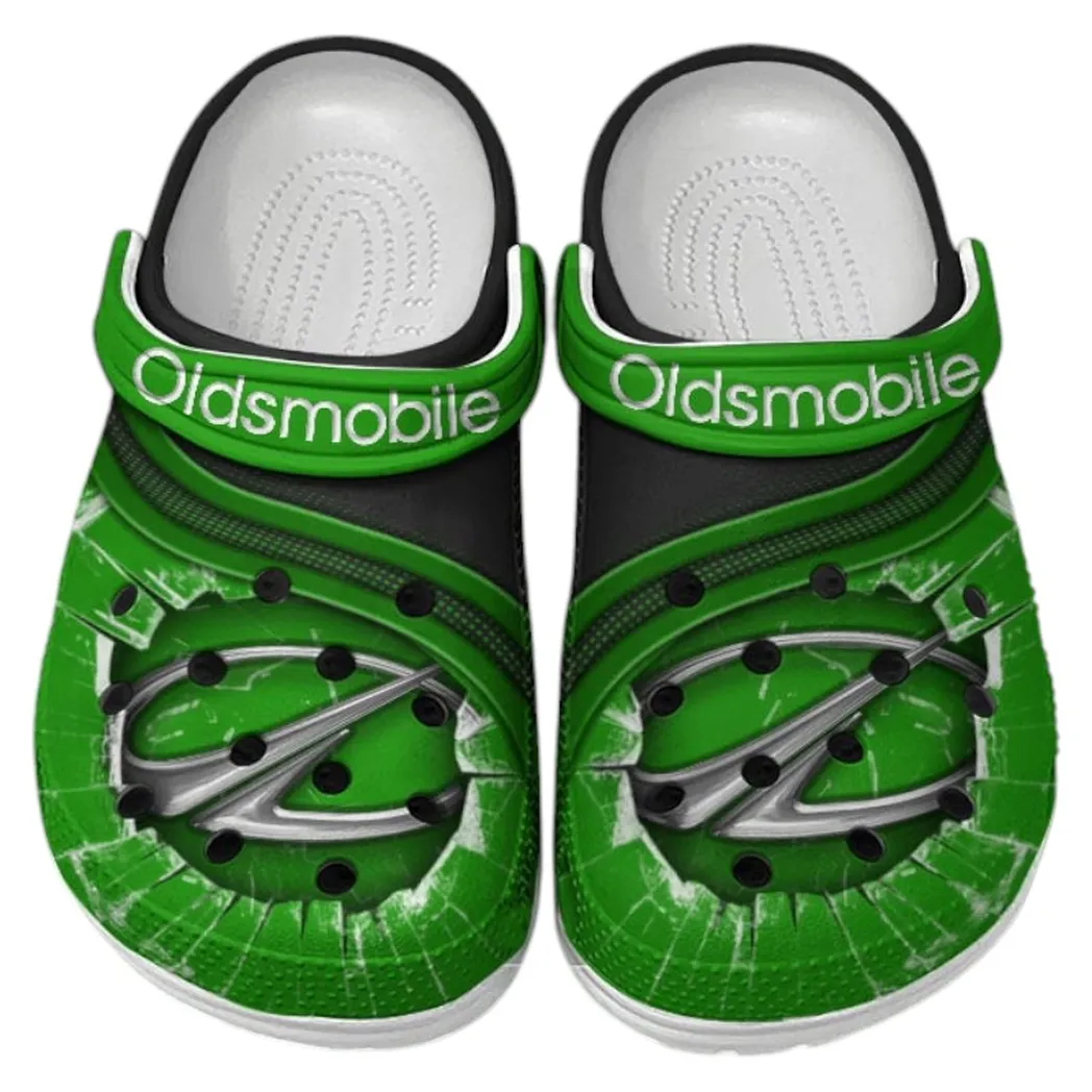 Oldsmobile Crocs Clogs Men Women, Gift For Oldsmobile Fan CAR188032025170 - Green