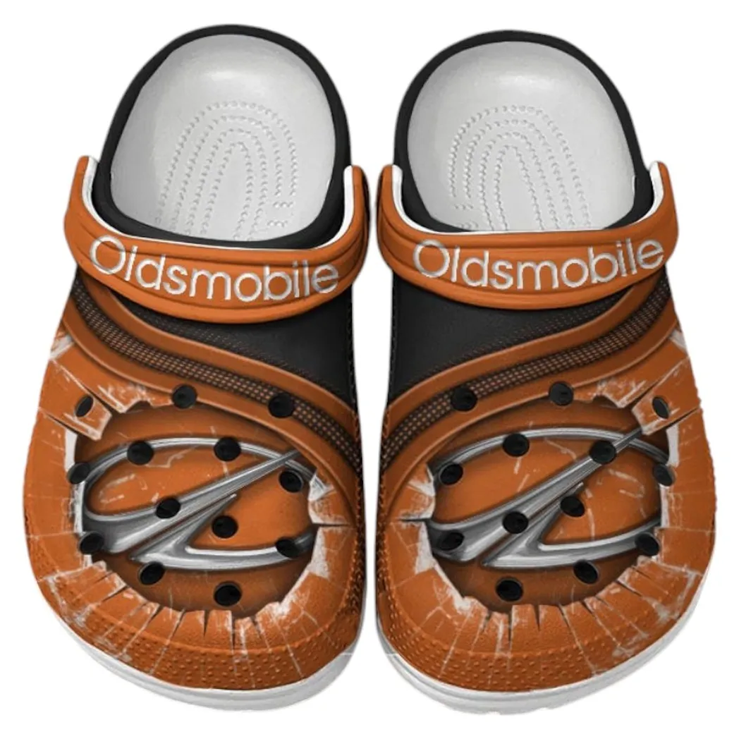 Oldsmobile Crocs Clogs Men Women, Gift For Oldsmobile Fan CAR188032025170 - Orange
