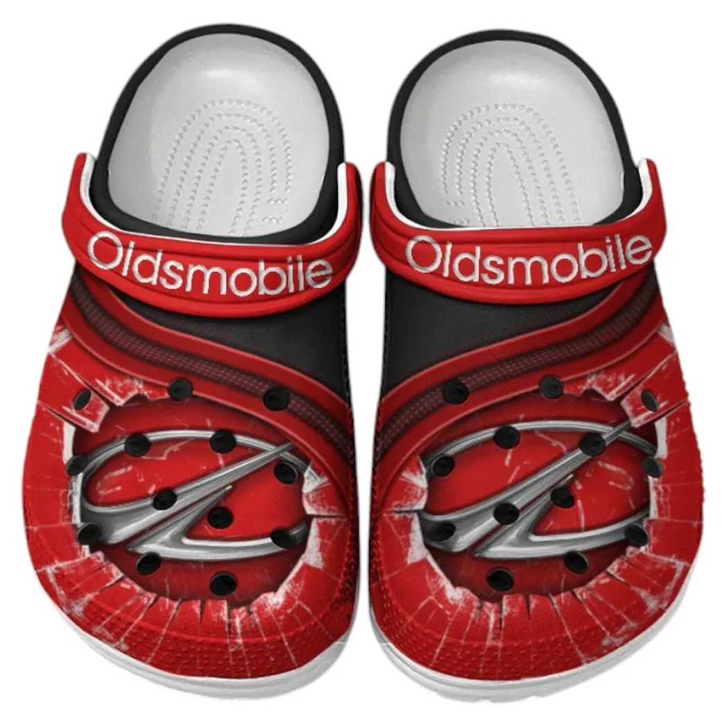 Oldsmobile Crocs Clogs Men Women, Gift For Oldsmobile Fan CAR188032025170 - Red