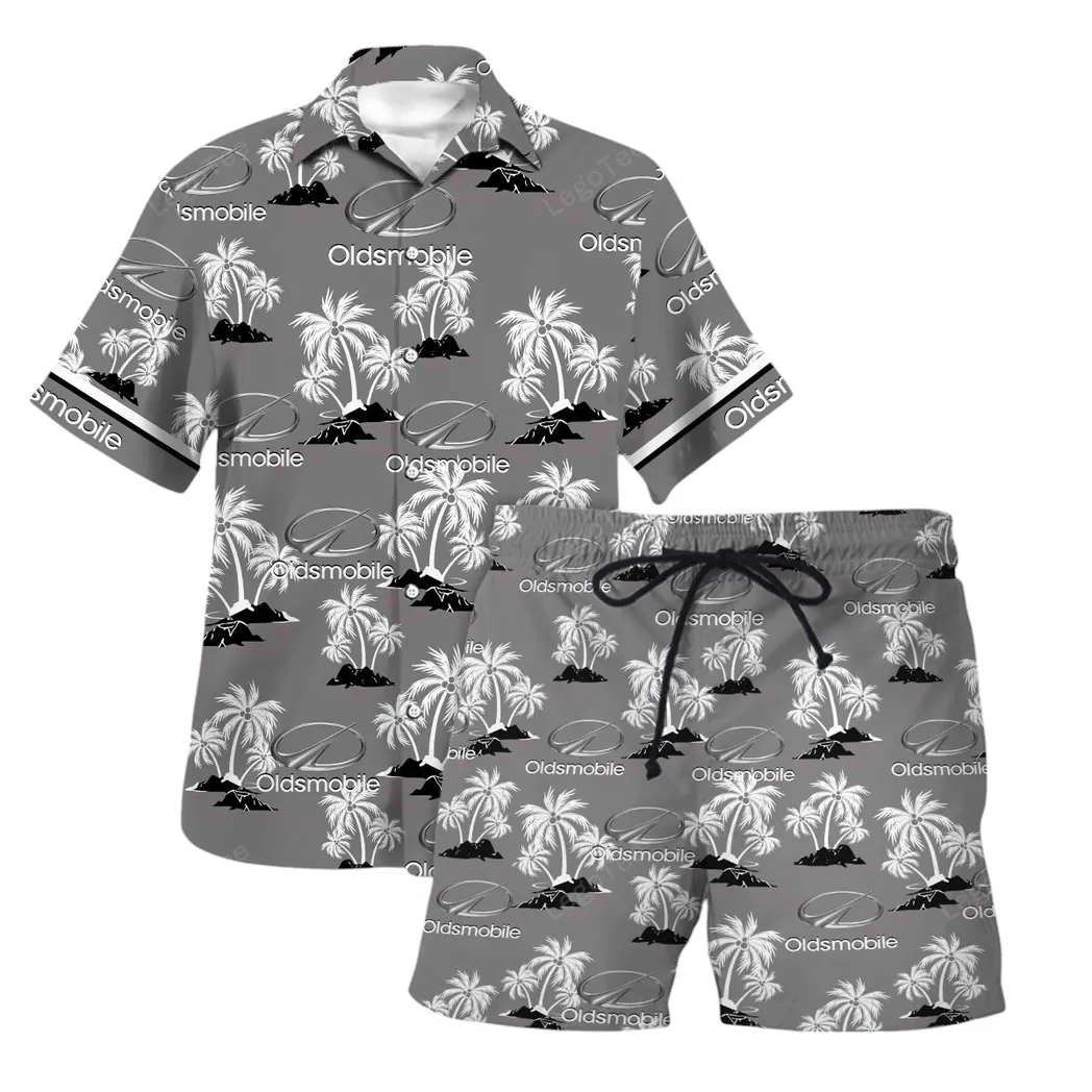 oldsmobile hawaiian shirt set for men gift for oldsmobile lovers gift for him husband boyfriend car144021125520 1 pnd4d