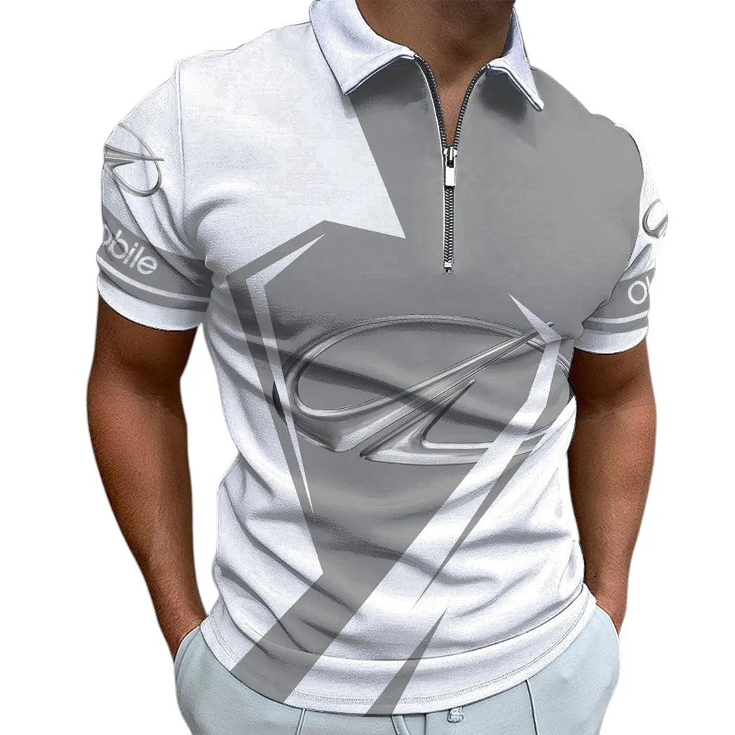 oldsmobile zipper polo shirt gift for oldsmobile lovers gift for him husband boyfriend car3202122569