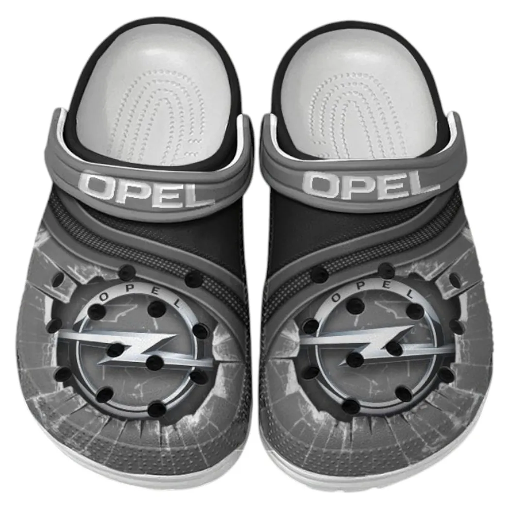 Opel Crocs Clogs Men Women, Gift For Opel Fan CAR188032025133 - Gray