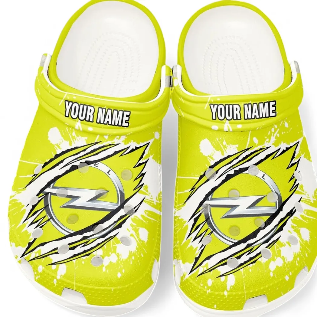 Opel Crocs, Gift For Opel Lovers, Gift For Him, Husband, Boyfriend CAR5602192562 - White