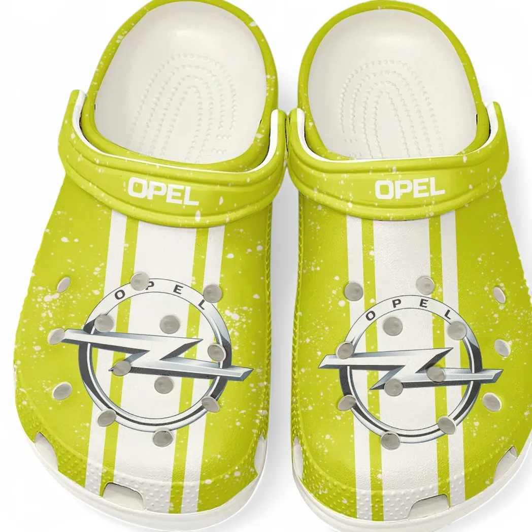 Opel Crocs, Gift For Opel Lovers, Gift For Him, Husband, Boyfriend CAR62022025057 - White