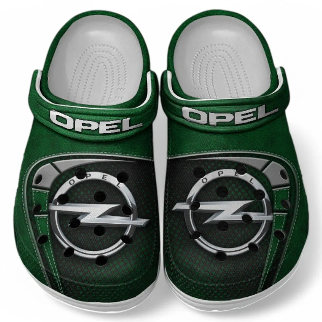 Opel Crocs Sandals For Men Women, Gift For Opel Fan CAR177031425588 - Green