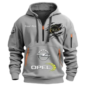opel half zip hoodie car113021425846 best gift for him husband boyfriend gray inguf