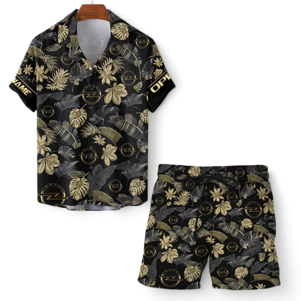 opel hawaiian shirt set for men gift for opel lovers gift for him husband boyfriend car139021125172 1 np9sq