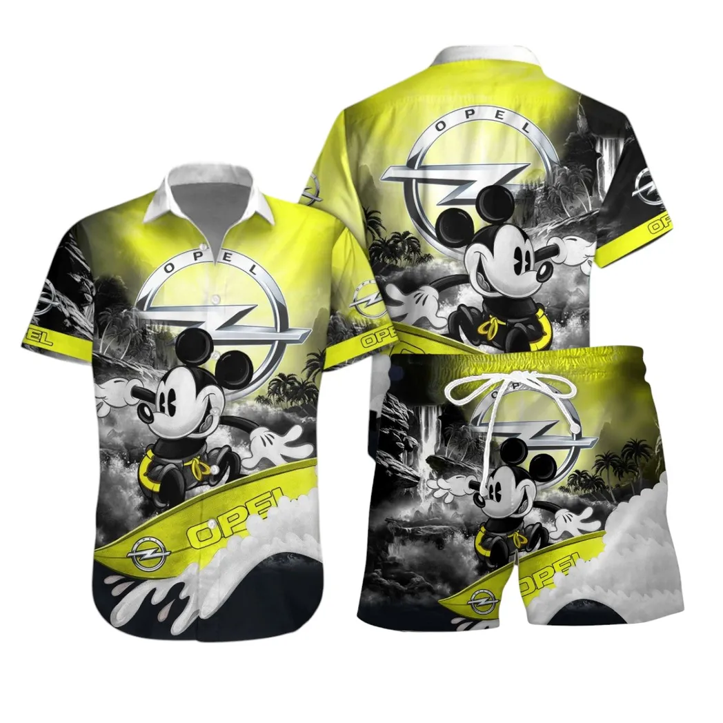 opel hawaiian shirt set gift for opel lovers gift for him husband boyfriend car53030625090 9lg35