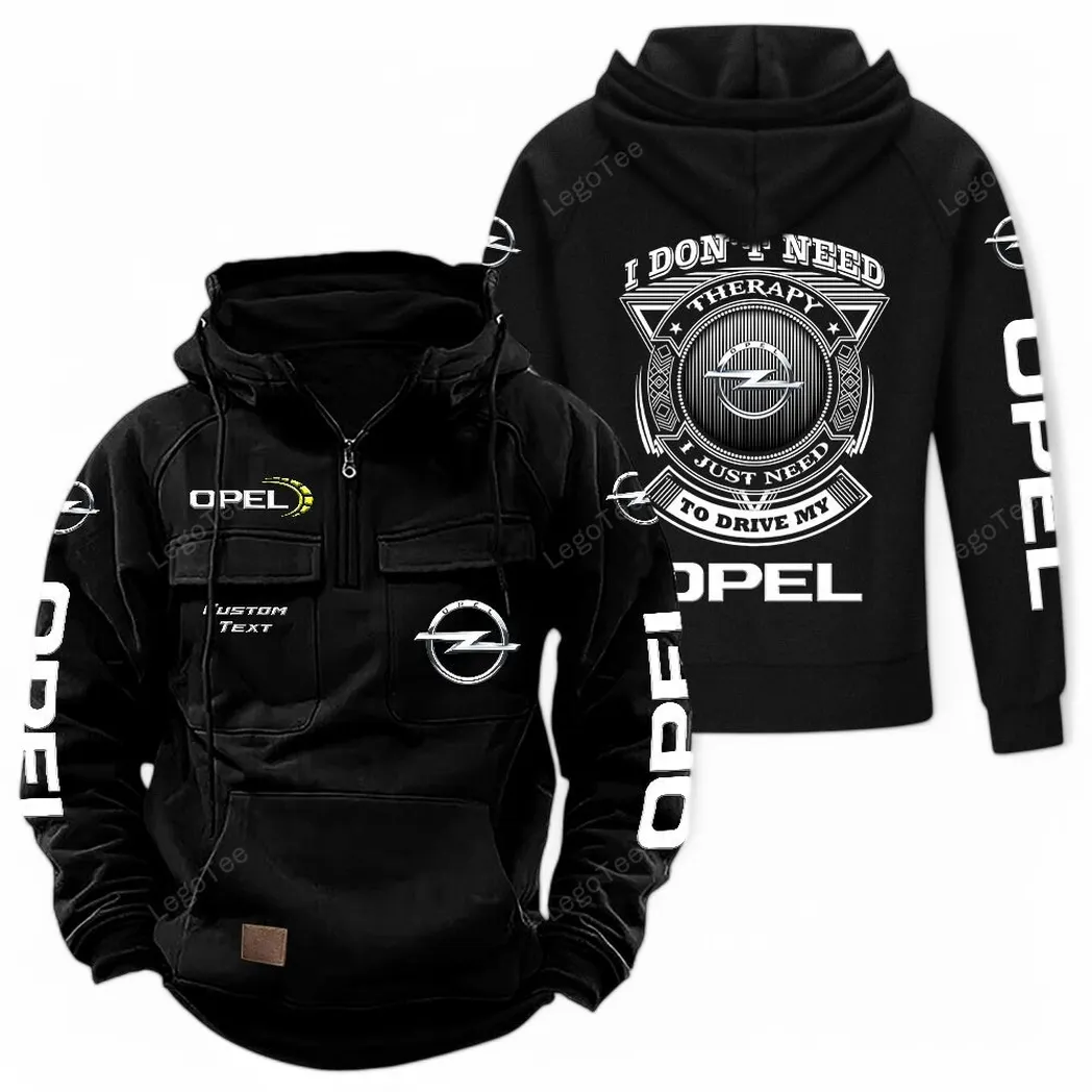 opel tactical quarter zip hoodie car106021525037 gifts for men him husband boyfriend black