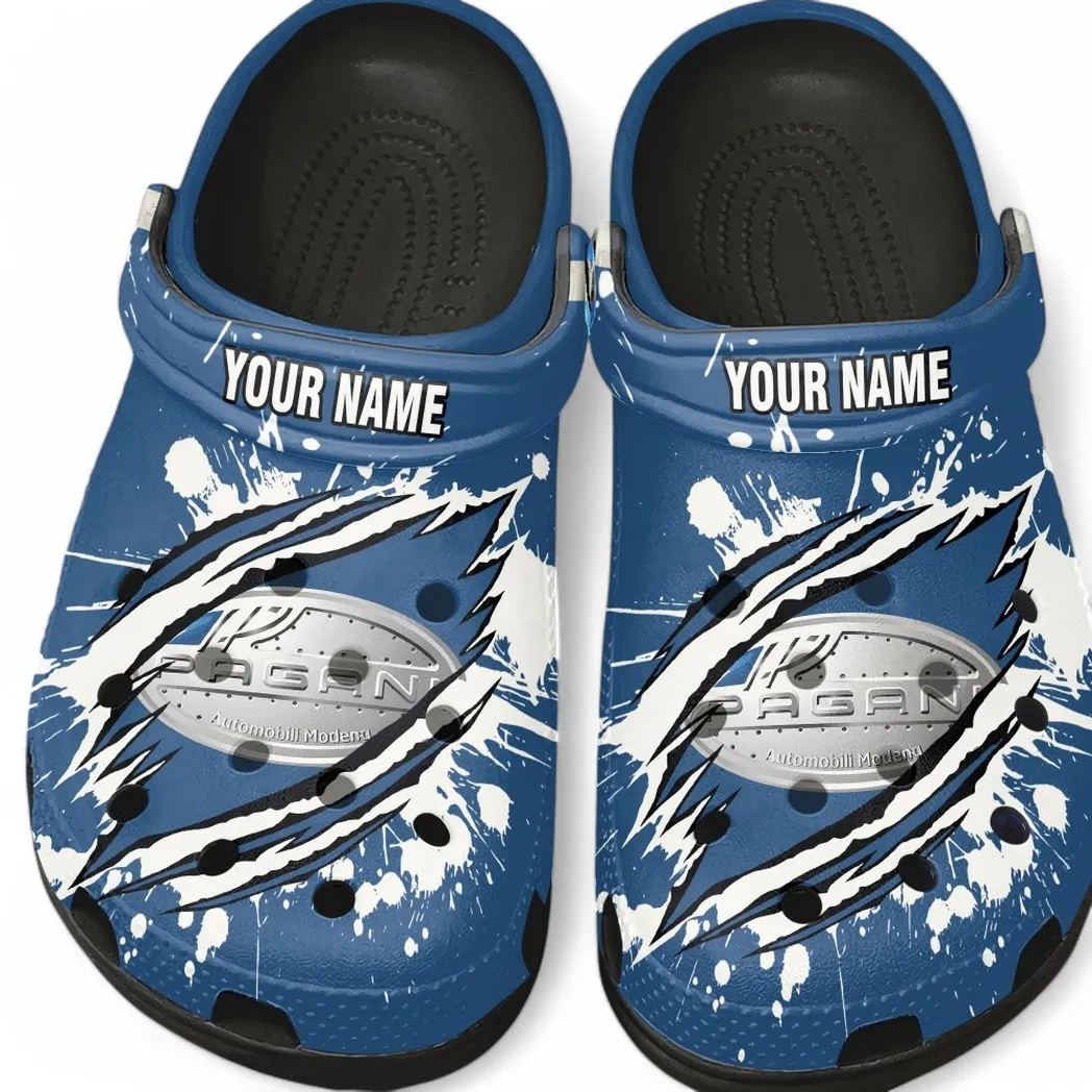 Pagani Crocs, Gift For Pagani Lovers, Gift For Him, Husband, Boyfriend CAR5602192563 - Black