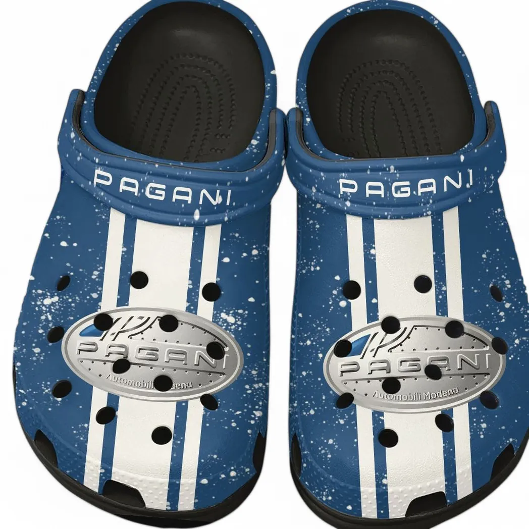 Pagani Crocs, Gift For Pagani Lovers, Gift For Him, Husband, Boyfriend CAR62022025028 - Black