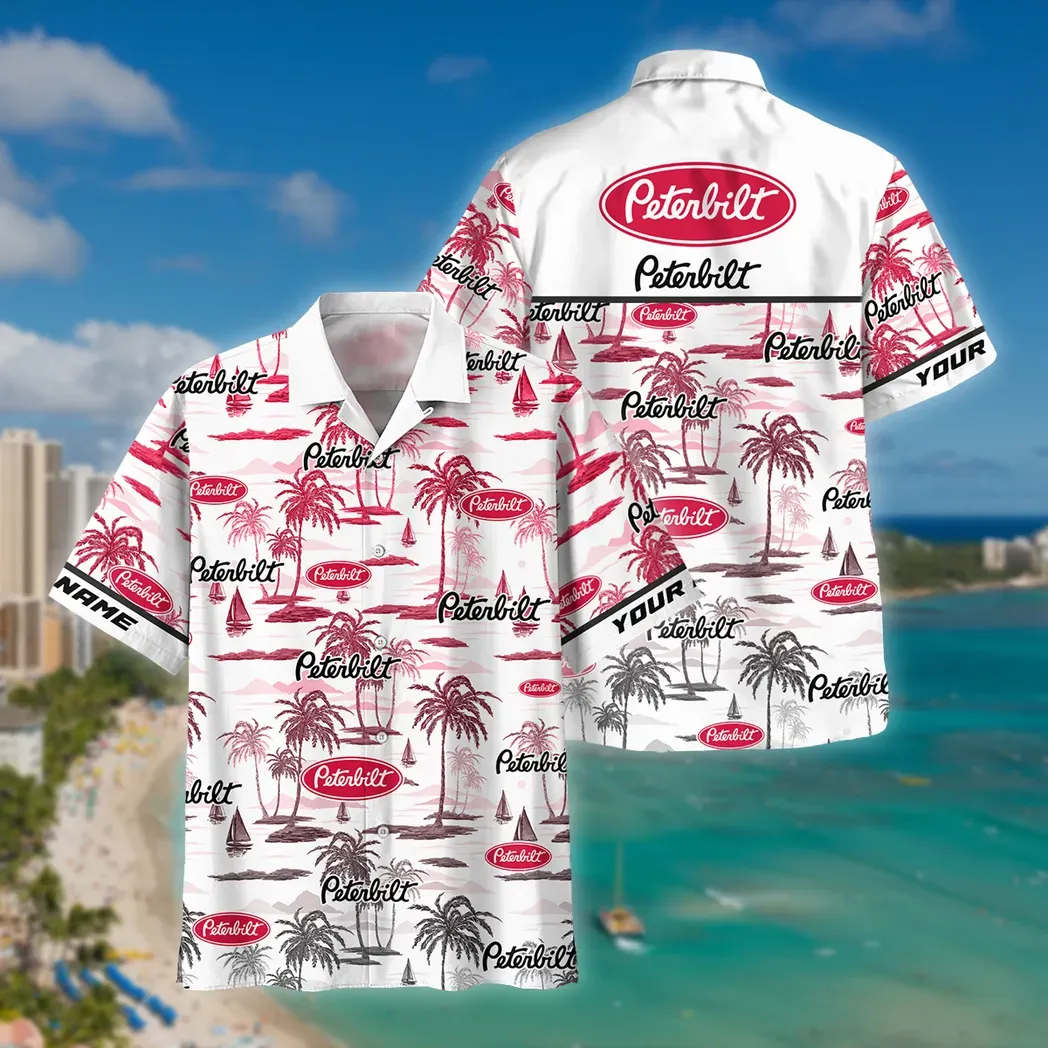 Peterbilt Custom Hawaiian Shirt For Men, Gift For Peterbilt Fan CAR205031225707