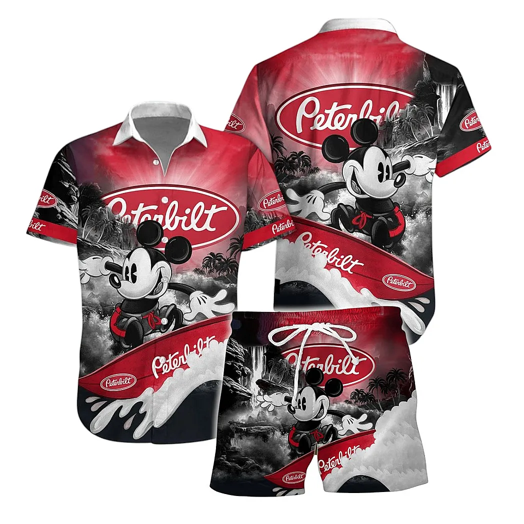 peterbilt hawaiian shirt for men gift for peterbilt fan birthday gift for boyfriend husband car151022025222 ya16y