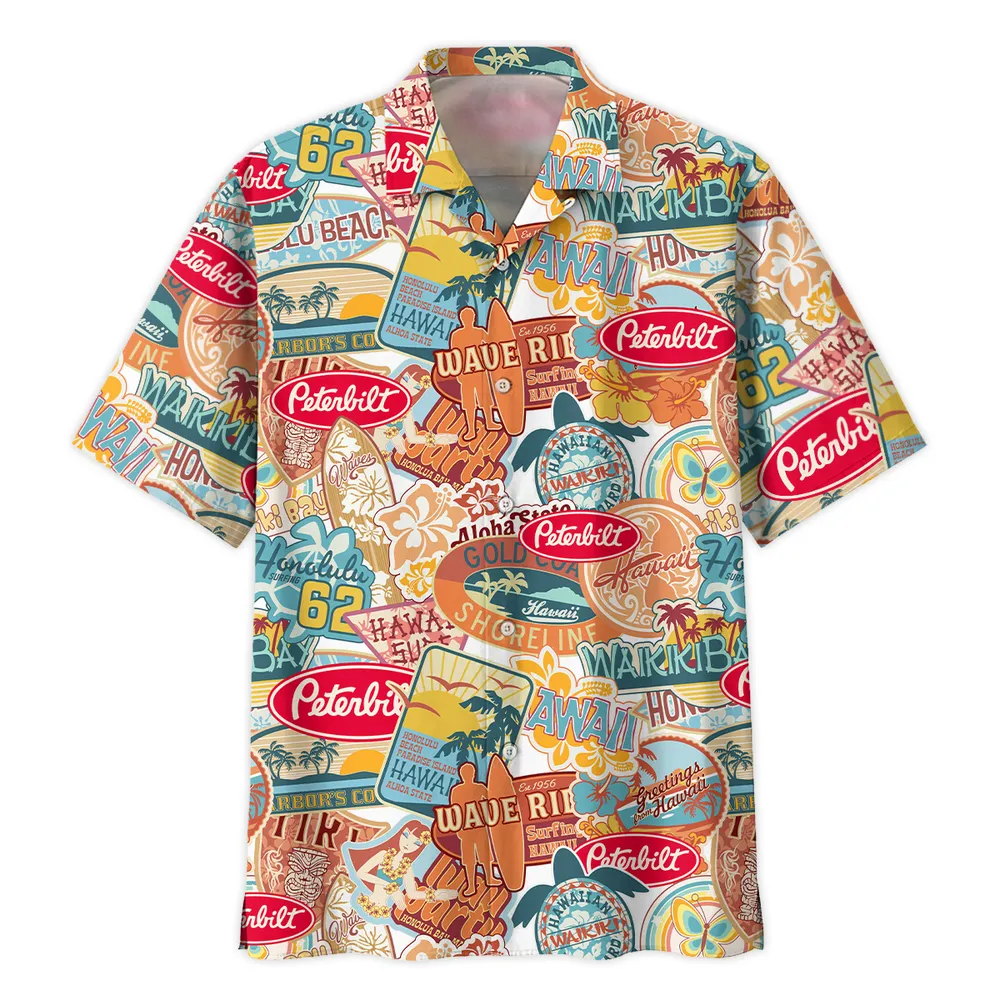 Peterbilt Vintage Hawaiian Shirts For Men, Gift For Peterbilt Fan CAR202031225374