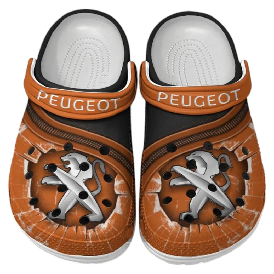 Peugeot Crocs Clogs Men Women, Gift For Peugeot Fan CAR188032025137 - Orange