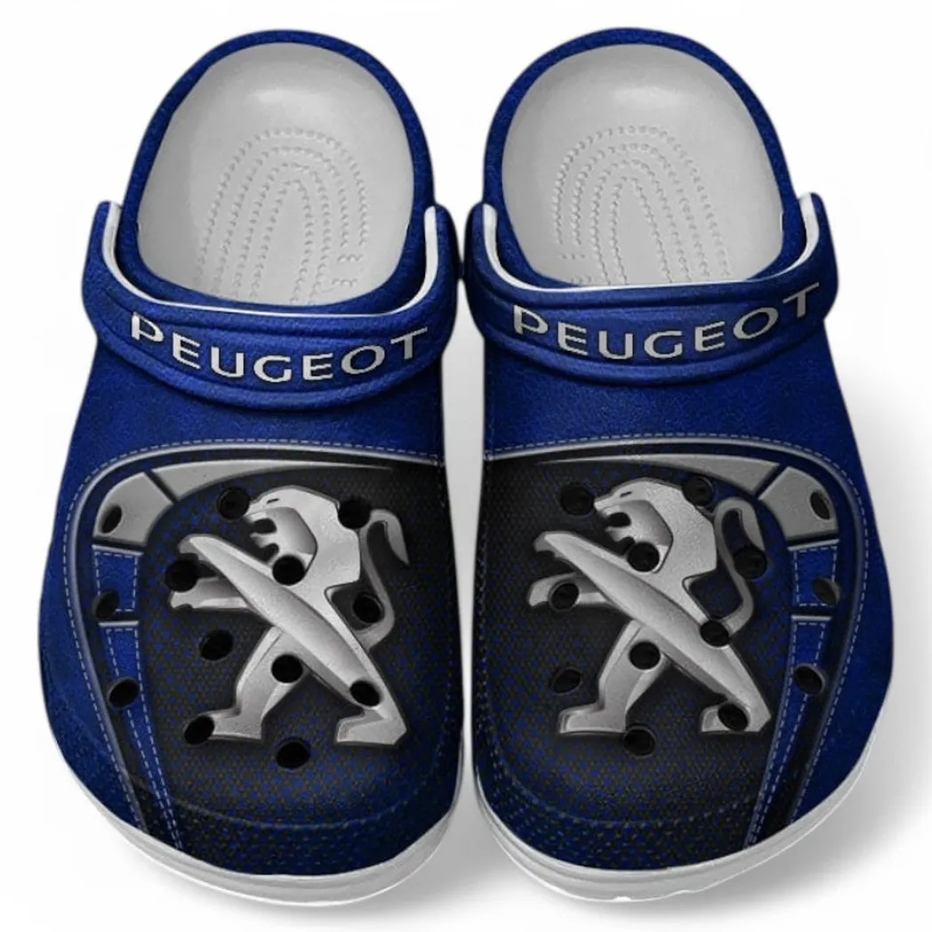 Peugeot Crocs Sandals For Men Women, Gift For Peugeot Fan CAR177031425620 - Blue