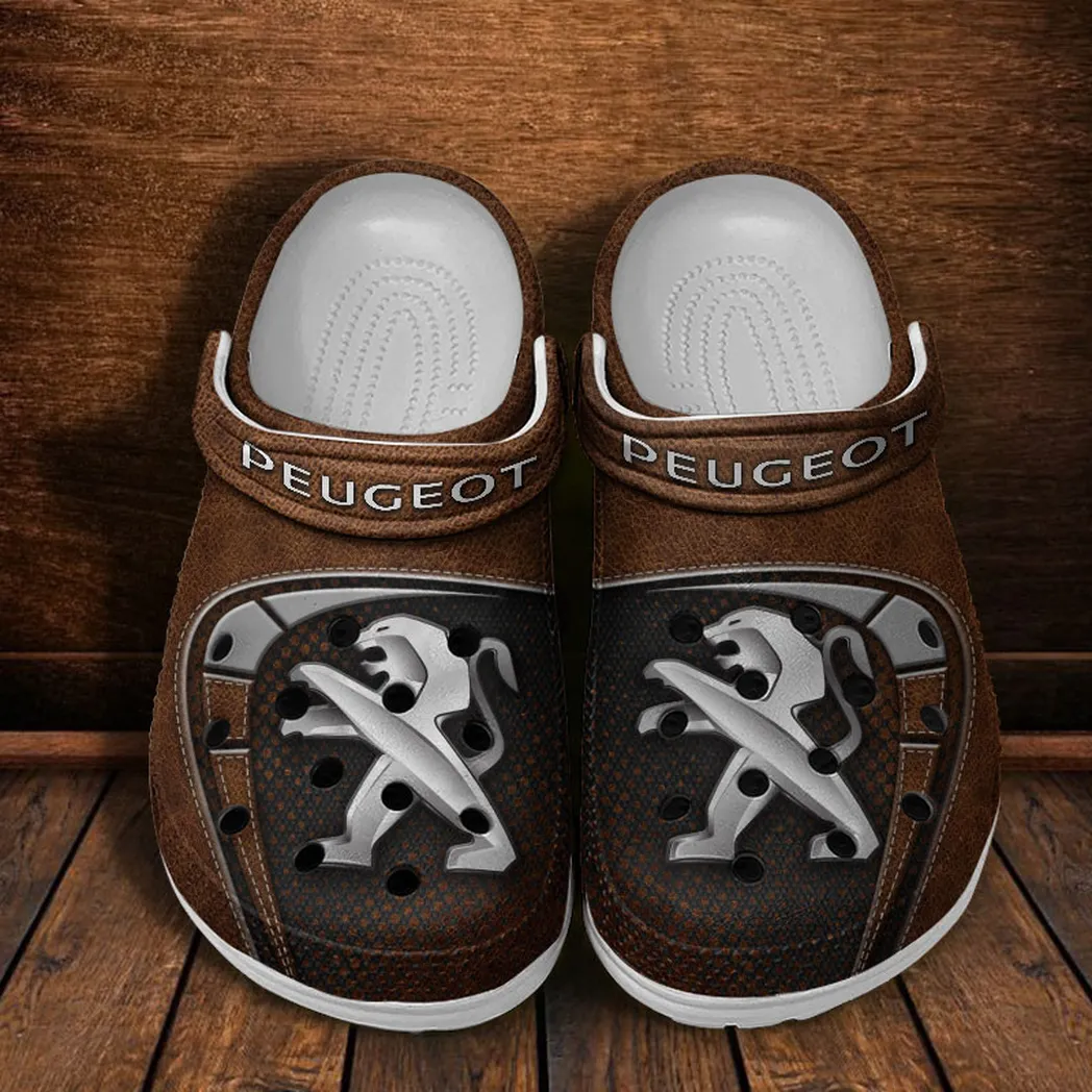 peugeot crocs sandals for men women gift for peugeot fan car177031425620 brown 5n6qi