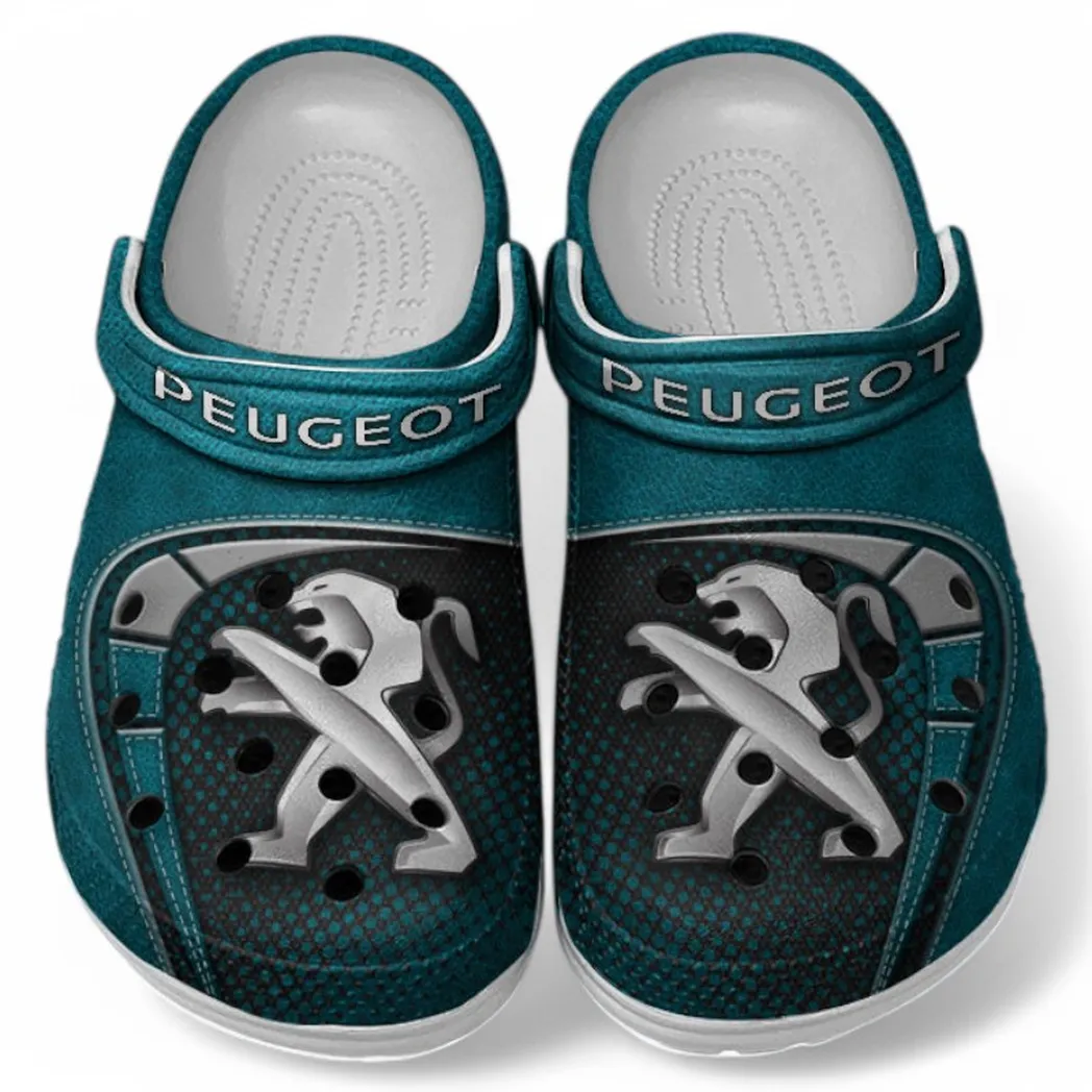 Peugeot Crocs Sandals For Men Women, Gift For Peugeot Fan CAR177031425620 - Cyan